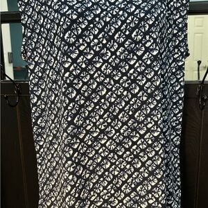 Michael Kors Black and White Patterned Top